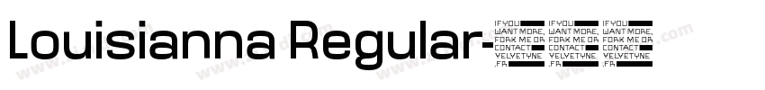 Louisianna Regular字体转换
